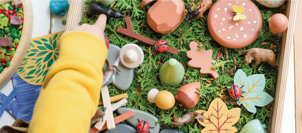 Marchepied enfant Forêt - Tender Leaf Toys TL8808 - Escabeau Forêt pour  enfant