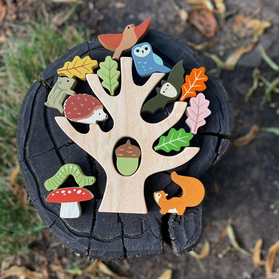 Tender Leaf Toys Foresta gradini in bianco con contenitore e coperchio, mobili per bambini in legno Tender Leaf Toys Foresta gradini in bianco con contenitore e coperchio, mobili per bambini in legno