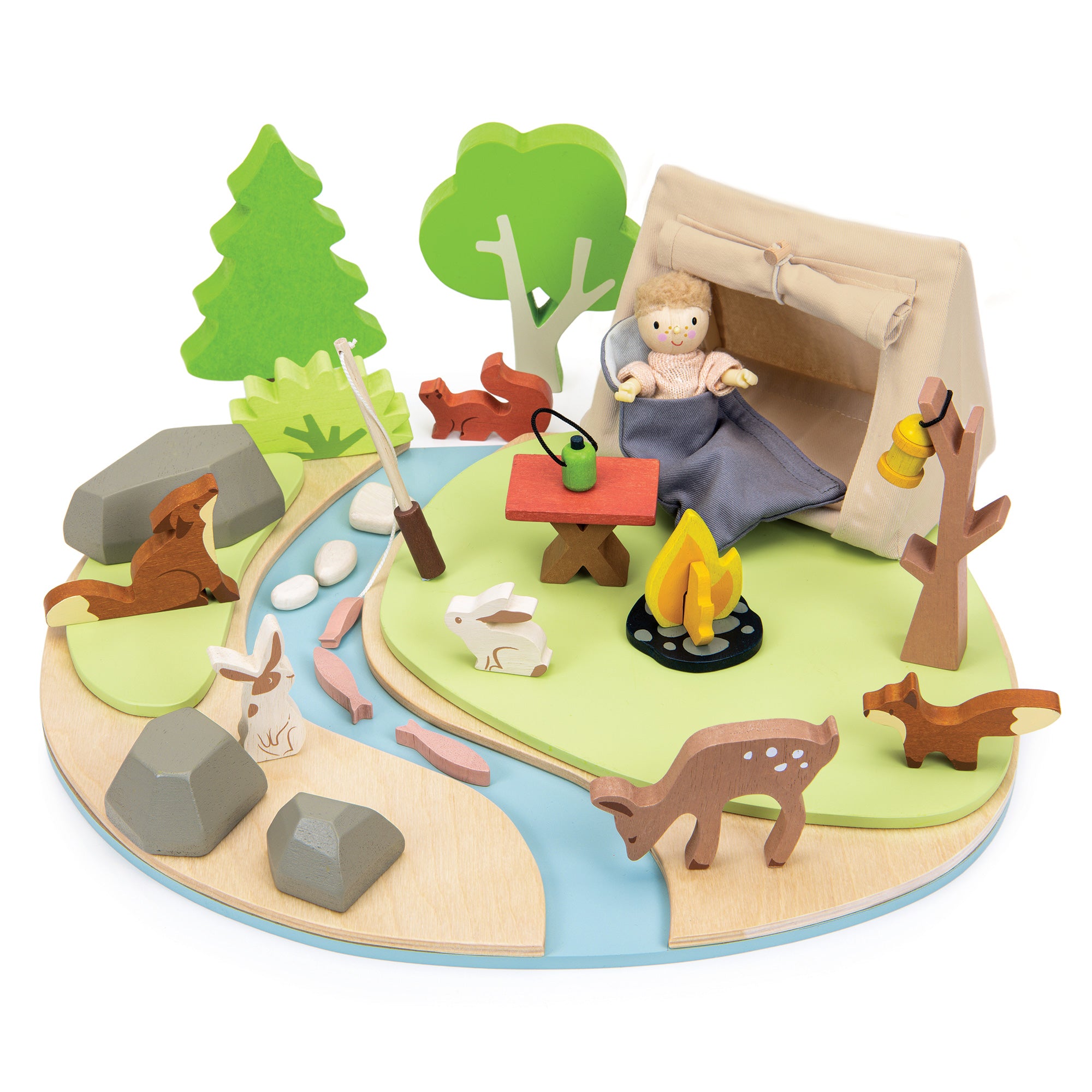 wildlife tent Tender Leaf Toys Wildlife Camping Playset
