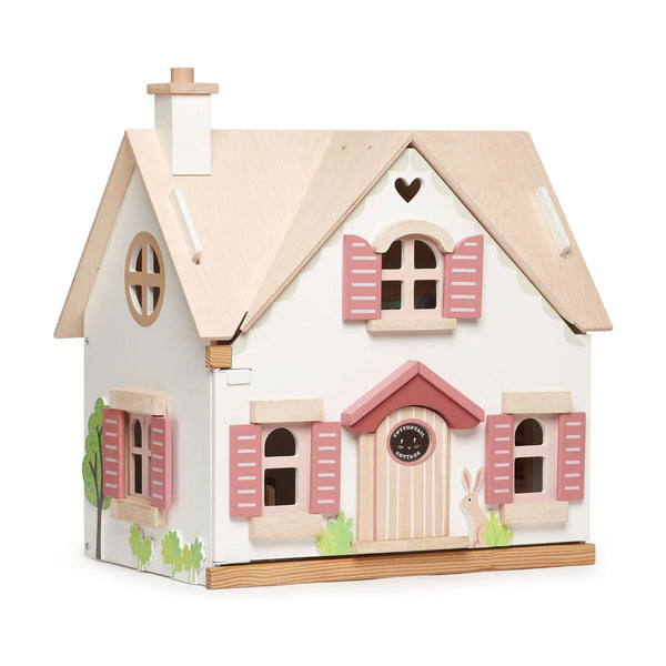 Wooden cottage dollhouse store