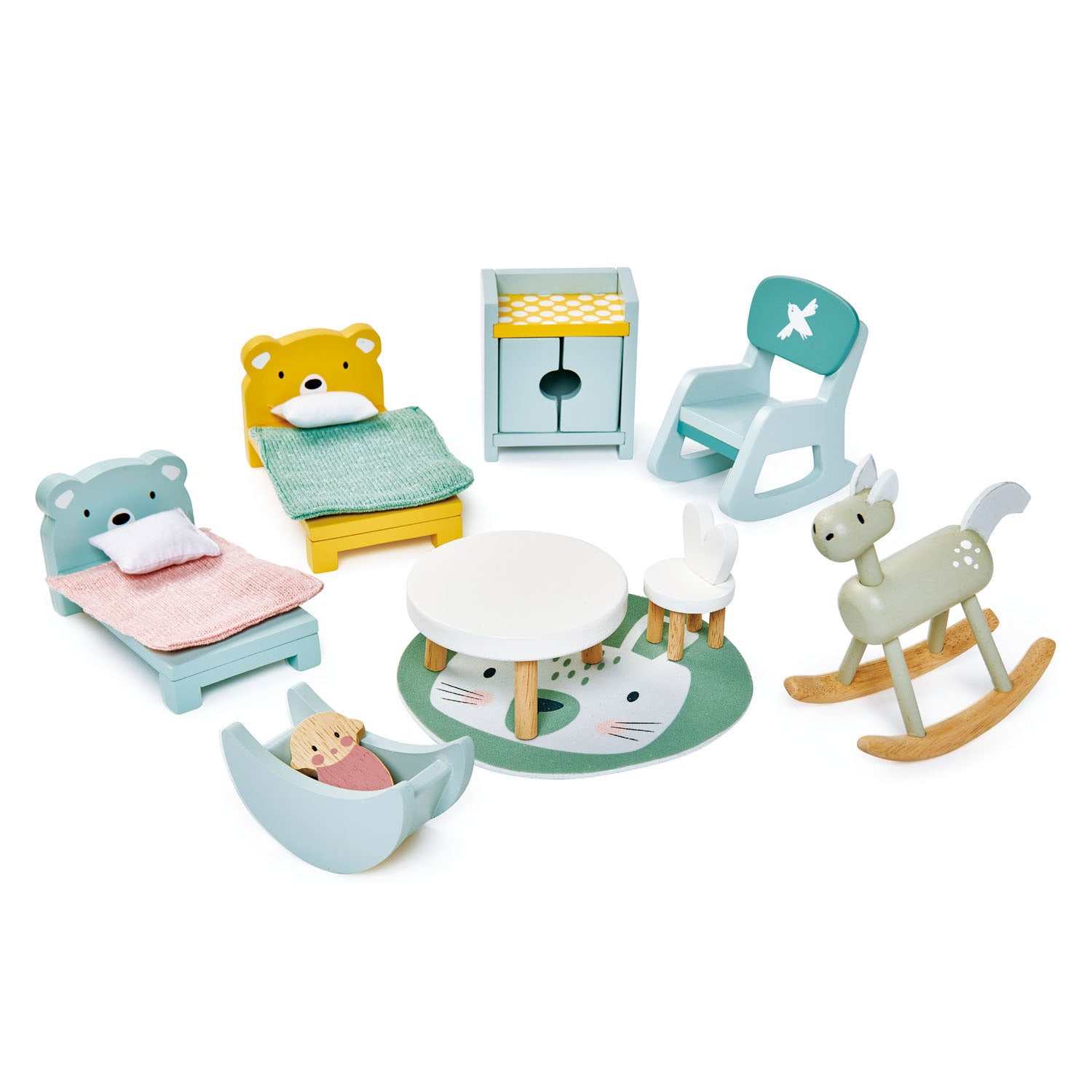 Mini Family Forest Animals, Doll House Mini Furniture