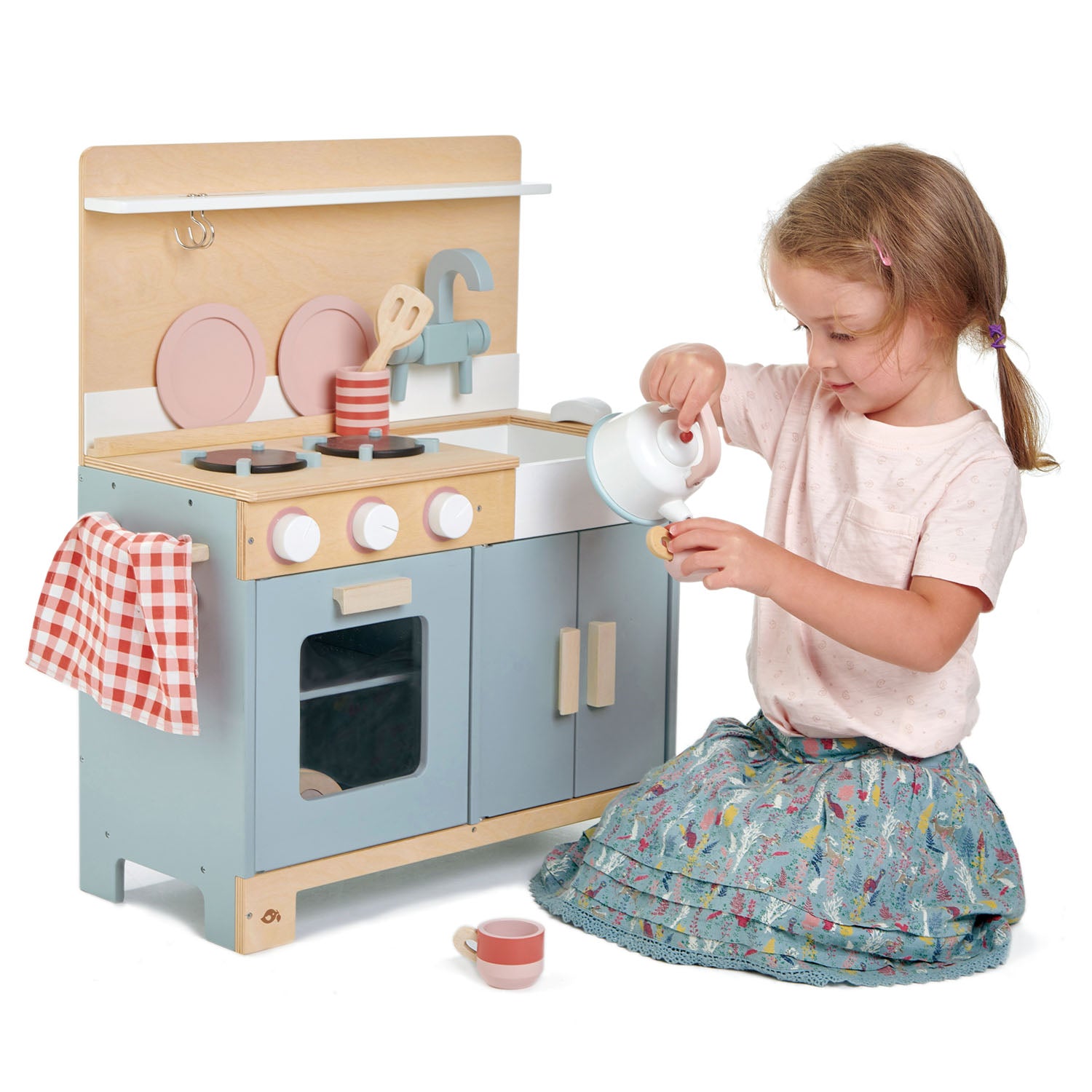 Toysters 6-piece Cooking & Baking Mixer Set Wooden Play Kitchen