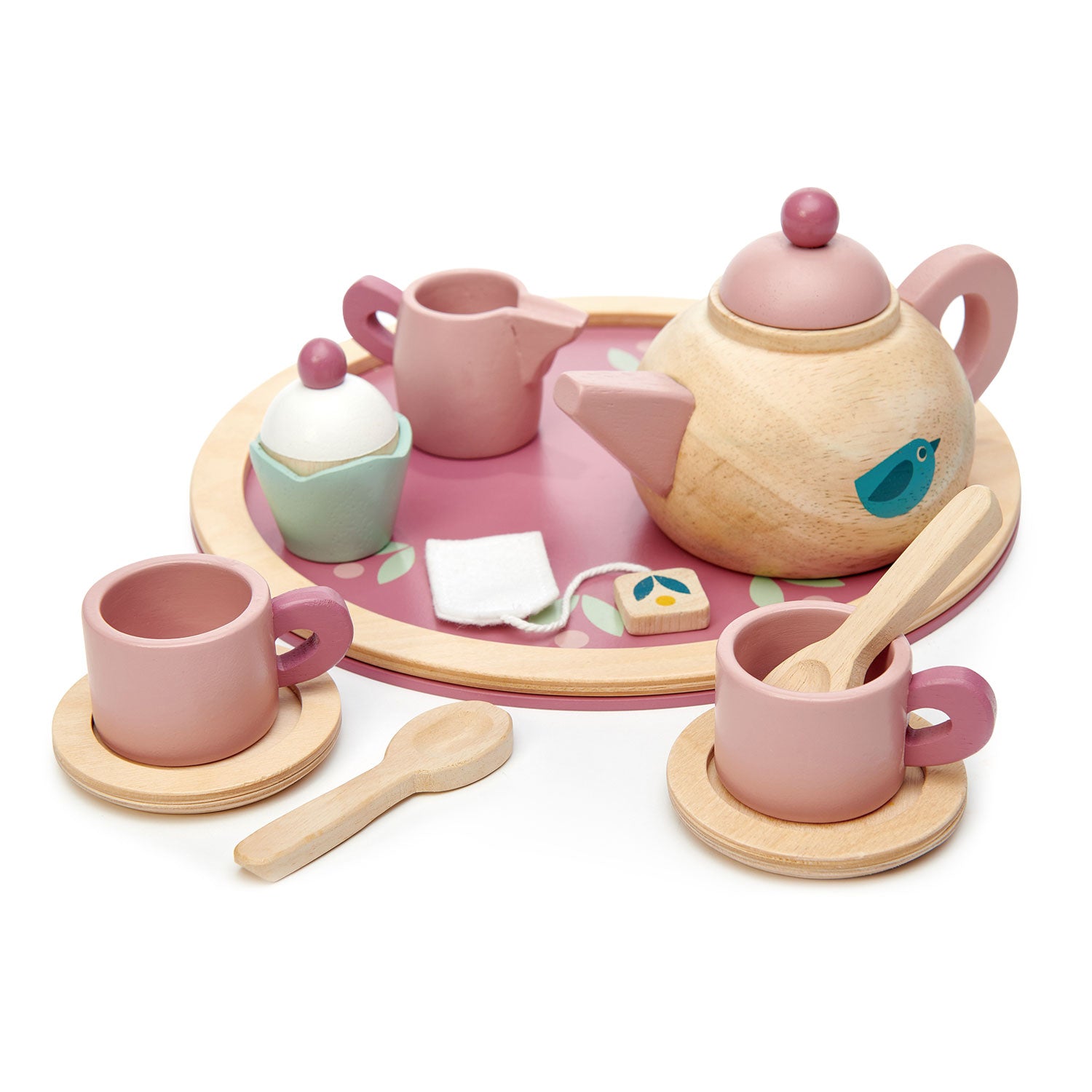 Wooden Steep & Serve Tea Set