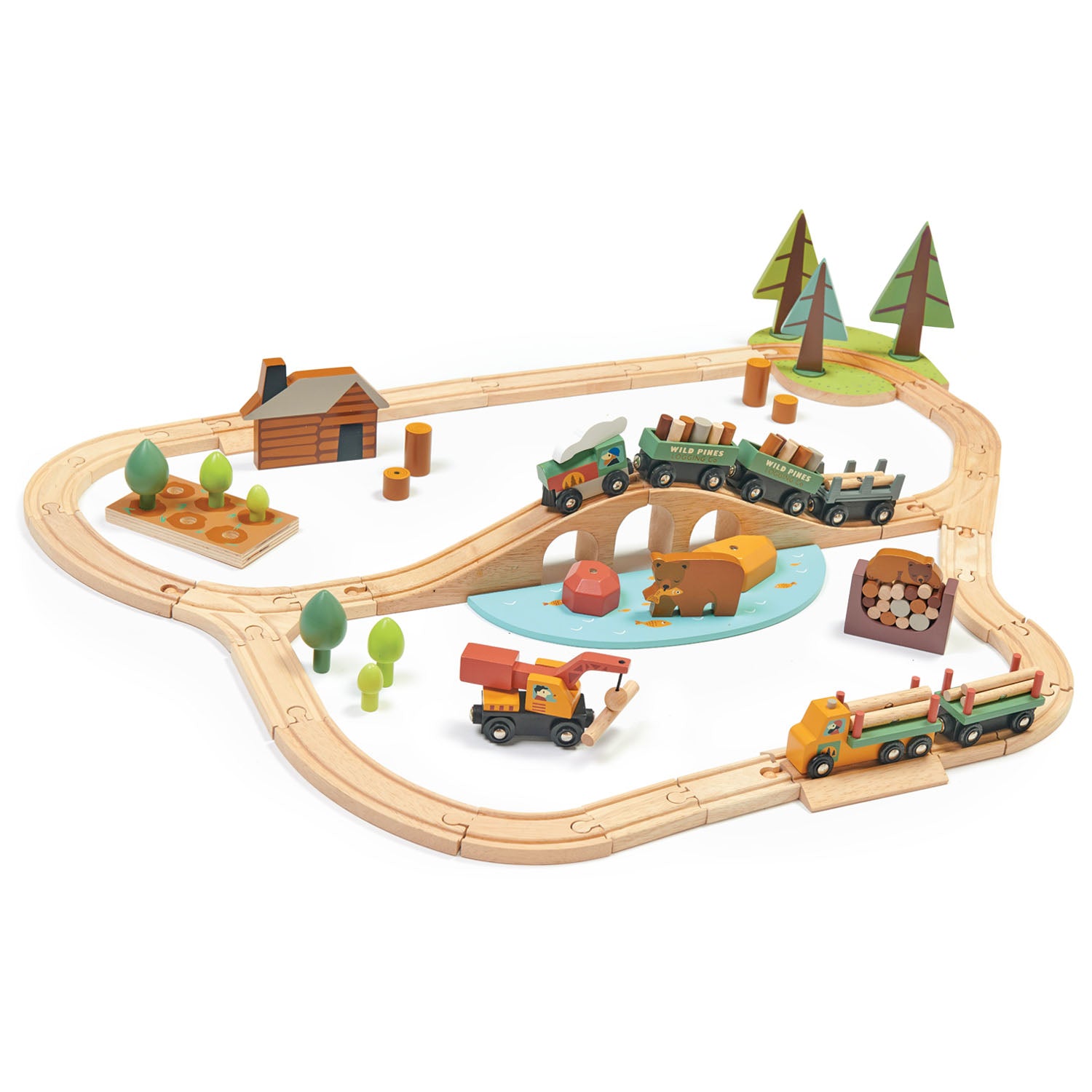 Wild Pines Train Set – Tender Leaf