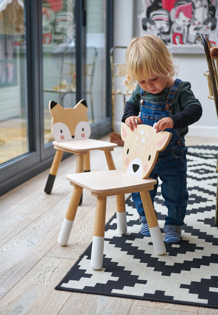 Bureau et chaise enfant en bois Animaux Tender Leaf Toys - Dröm
